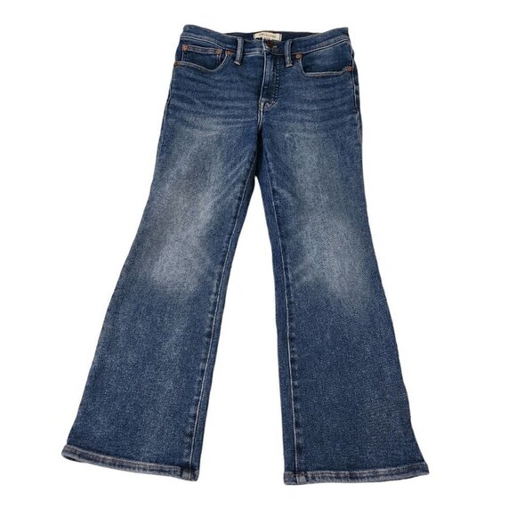 Madewell‎ Jeans Womens 26 Cali Demi Boot Cut Dark Wash Denim Stretch Pockets - Picture 1 of 13
